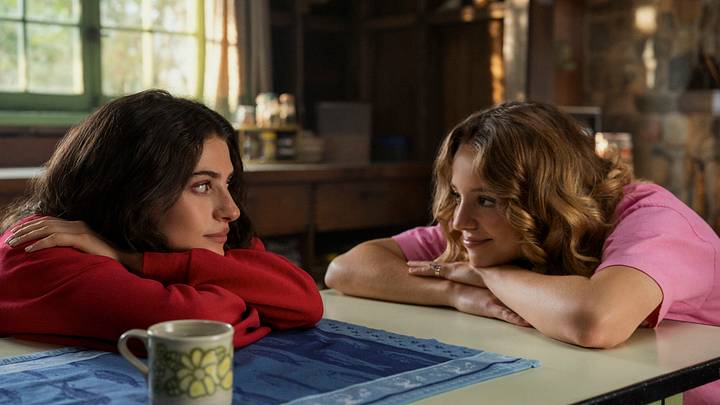 Annie Jacobson (Ella Rubin) and Oona (Bo Bragason) in STERLING POINT. Photo Credit: Sabrina Lantos/Prime Video Annie Jacobson (Ella Rubin) and Oona (Bo Bragason) in STERLING POINT. Photo Credit: Sabrina Lantos/Prime Video