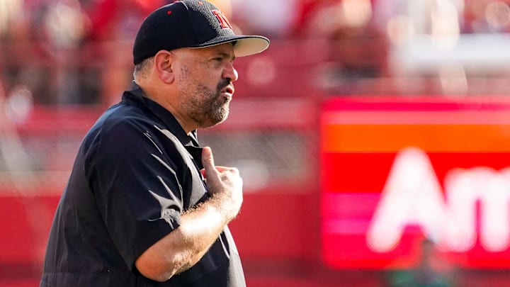 Sep 30, 2023; Lincoln, Nebraska, USA; Nebraska Cornhuskers head coach Matt Rhule during the third