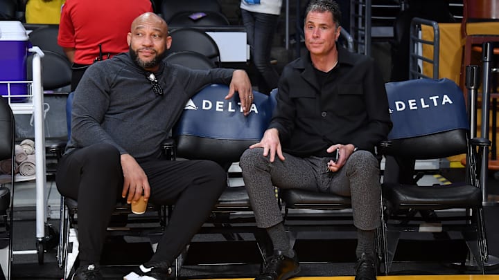 Celebrities At The Los Angeles Lakers Game