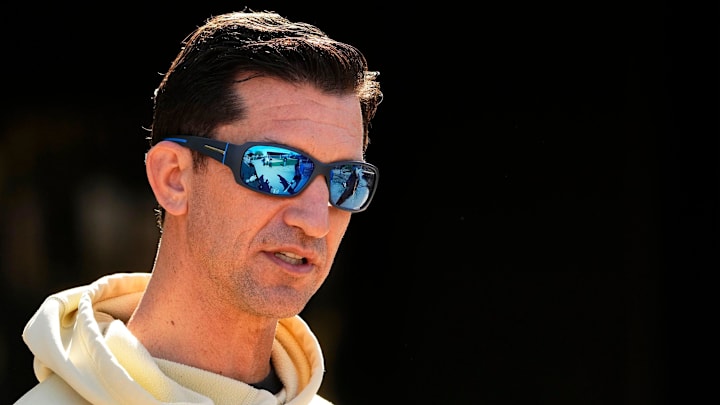 Arizona Diamondbacks general manager Mike Hazen during spring training workouts at Salt River Fields at Talking Stick near Scottsdale on Feb. 19, 2024. Arizona Diamondbacks general manager Mike Hazen during spring training workouts at Salt River Fields at Talking Stick near Scottsdale on Feb. 19, 2024.