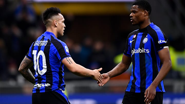 Lautaro Martinez e Dumfries