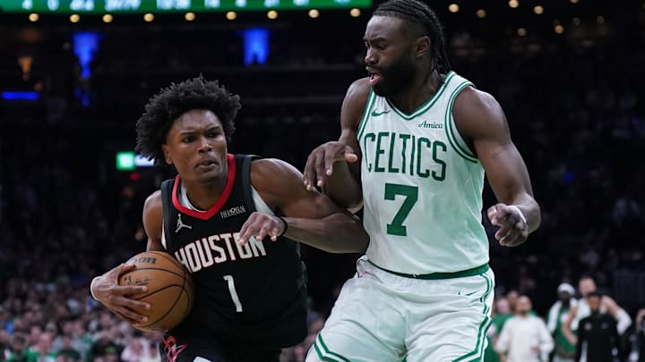 Houston Rockets forward Amen Thompson is a solid prop target on Tuesday. Houston Rockets forward Amen Thompson is a solid prop target on Tuesday.