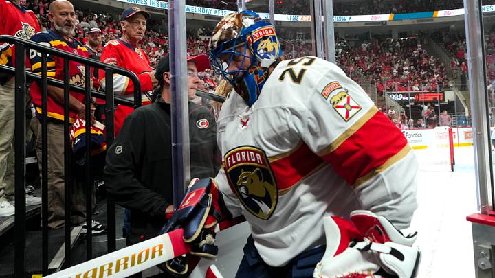 Florida Panthers goaltender Jacob Markstrom (25) leaves the ice after warm-ups: James Guillory-Imagn Images Florida Panthers goaltender Jacob Markstrom (25) leaves the ice after warm-ups: James Guillory-Imagn Images