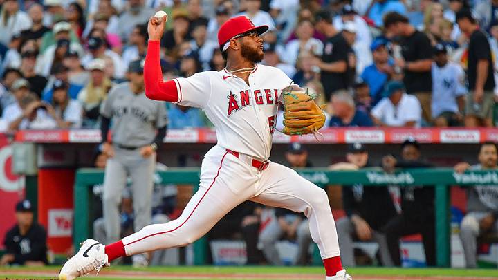 Aug 31, 2026; Anaheim, California, USA; Los Angeles Angels pitcher Walbert Urena (57) throws against the New York Yankees during the first inning at Angel Stadium. Mandatory Credit: Gary A. Vasquez-Imagn Images Aug 31, 2026; Anaheim, California, USA; Los Angeles Angels pitcher Walbert Urena (57) throws against the New York Yankees during the first inning at Angel Stadium. Mandatory Credit: Gary A. Vasquez-Imagn Images