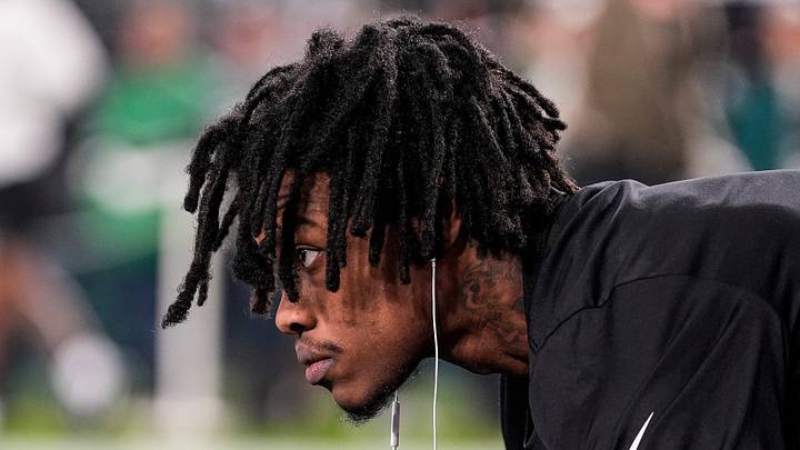 Detroit Lions wide receiver Jameson Williams (1) warms up ahead of the Philadelphia Eagles game at Lincoln Financial Field in Philadelphia on Sunday, November 16, 2025. Detroit Lions wide receiver Jameson Williams (1) warms up ahead of the Philadelphia Eagles game at Lincoln Financial Field in Philadelphia on Sunday, November 16, 2025.