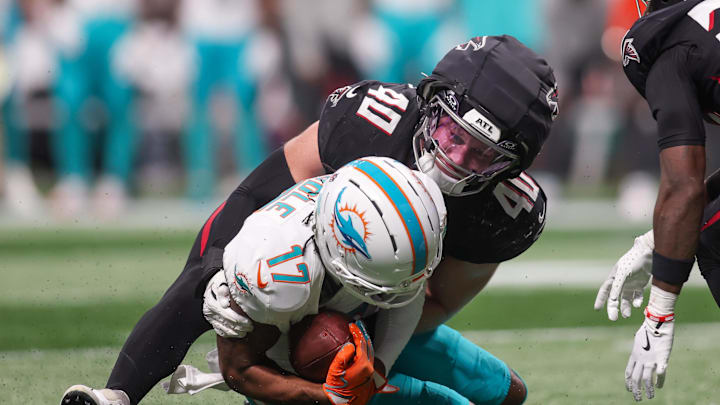 The Atlanta Falcons were two steps behind the Miami Dolphins in all aspects of the game.