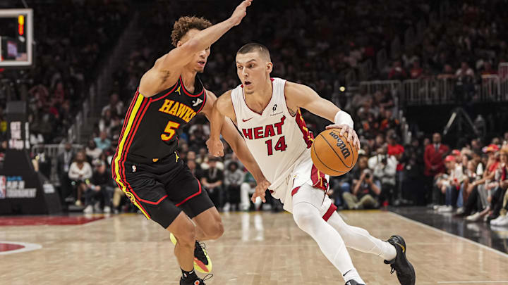 Miami Heat guard Tyler Herro helped his team eliminate the Atlanta Hawks in the NBA Play-In Tournament, but Dyson Daniels beat him out as a finalist for the Most Improved Player honors.