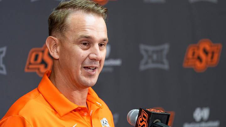 Oklahoma State head coach Eric Morris.
