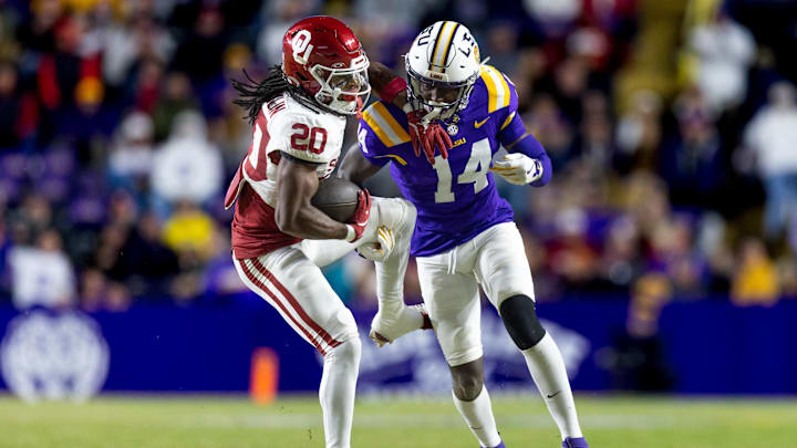 Oklahoma Sooners running back Sam Franklin