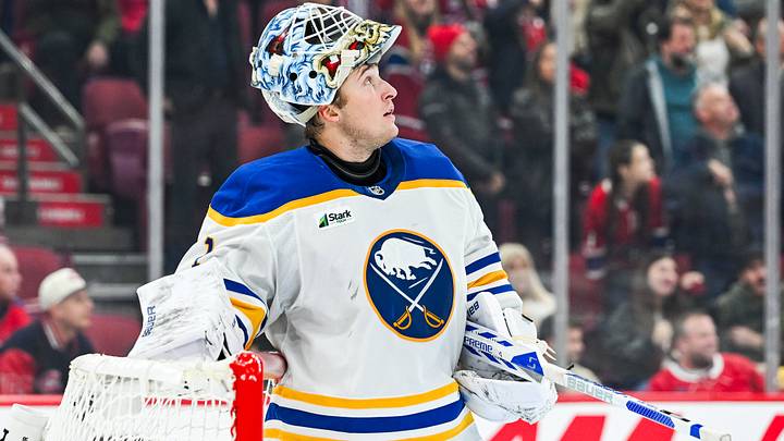 Buffalo Sabres goalie Ukko-Pekka Luukkonen Buffalo Sabres goalie Ukko-Pekka Luukkonen