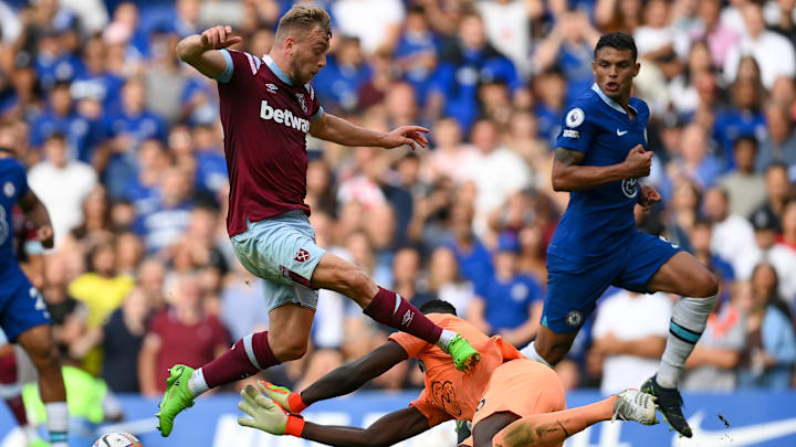 Hier soll Bowen vor dem Treffer von Cornet ein Foul an Mendy begangen haben