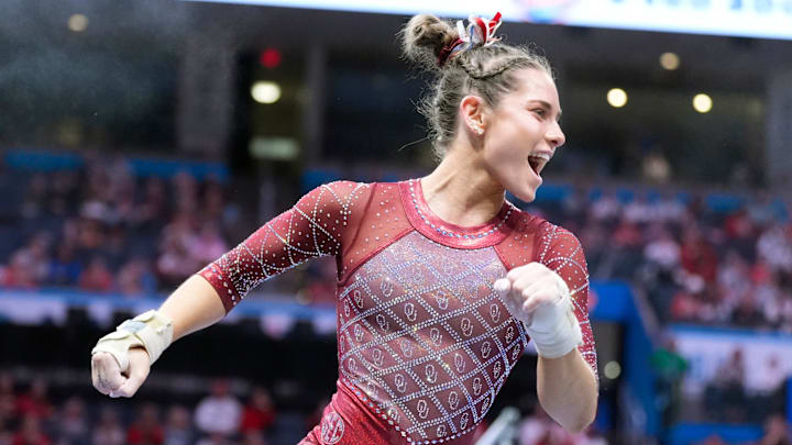 Oklahoma gymnast Jordan Bowers Oklahoma gymnast Jordan Bowers