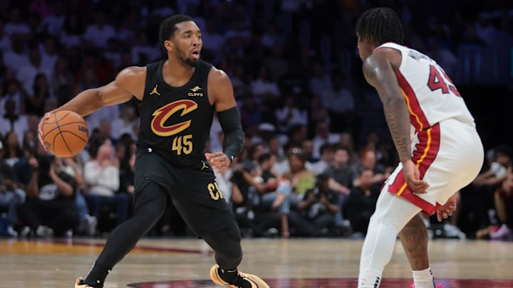 Cleveland Cavaliers guard Donovan Mitchell scored 22 points in Game 4 of his team's NBA playoff series against the Miami Heat.