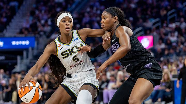 Rickea Jackson (left) has been Chicago’s leading scorer so far this season with 18 points per game. But the forward left Sunday’s game against Minnesota with an injury. Rickea Jackson (left) has been Chicago’s leading scorer so far this season with 18 points per game. But the forward left Sunday’s game against Minnesota with an injury.