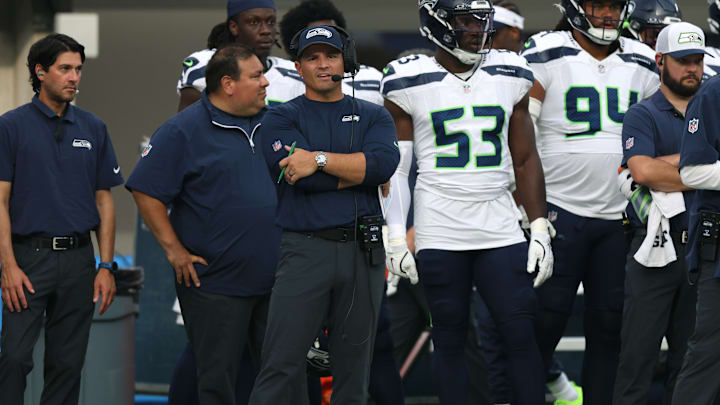Mike Macdonald of the Seattle Seahawks