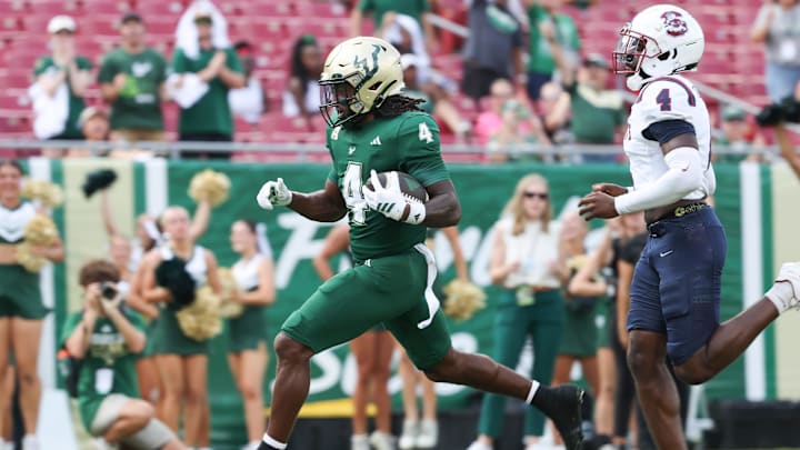 Sam Franklin rushed for two long touchdowns in USF's last game against South Carolina State.