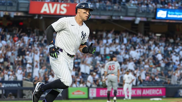 El capitán de los Yankees, Aaron Judge, ha liderado MLB en slugging en tres de las últimas cuatro campañas El capitán de los Yankees, Aaron Judge, ha liderado MLB en slugging en tres de las últimas cuatro campañas