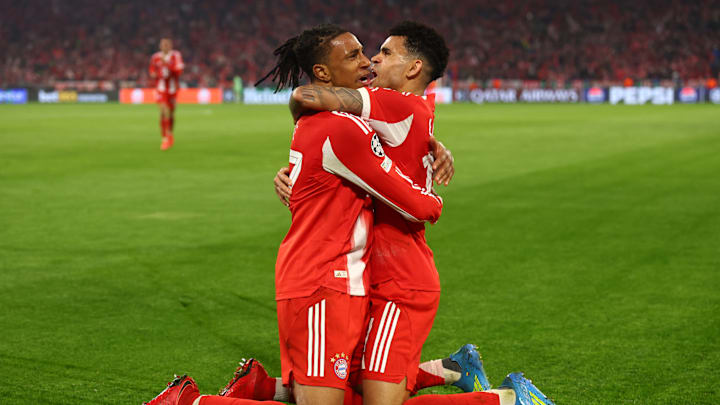 Die Flügelzange des FC Bayern bestehend aus Michael Olise und Luis Diaz