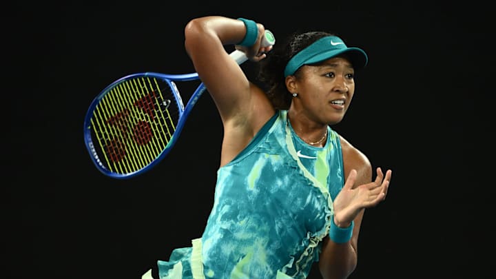 Naomi Osaka during her first round win at the 2026 Australian Open.