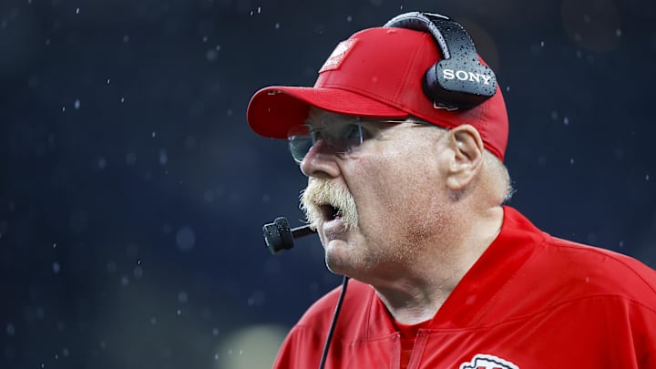 Aug 15, 2025; Seattle, Washington, USA; Kansas City Chiefs head coach Andy Reid stands on the sideline during the fourth quarter against the Seattle Seahawks at Lumen Field. Mandatory Credit: Joe Nicholson-Imagn Images Aug 15, 2025; Seattle, Washington, USA; Kansas City Chiefs head coach Andy Reid stands on the sideline during the fourth quarter against the Seattle Seahawks at Lumen Field. Mandatory Credit: Joe Nicholson-Imagn Images