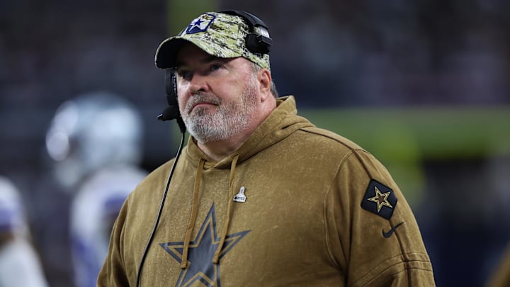 Nov 12, 2023; Arlington, Texas, USA;  Dallas Cowboys head coach Mike McCarthy during the game