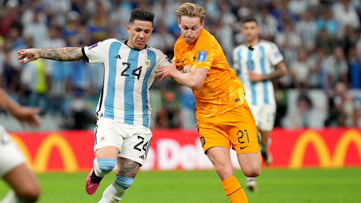 Enzo Fernandez und Frenkie de Jong Enzo Fernandez und Frenkie de Jong