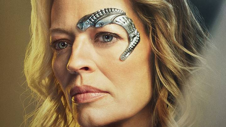 Jeri Ryan as Seven of Nine of the Paramount+ original series STAR TREK: PICARD. Photo Cr: Joe Pugliese/Paramount+. © 2022 CBS Studios Inc. All Rights Reserved.