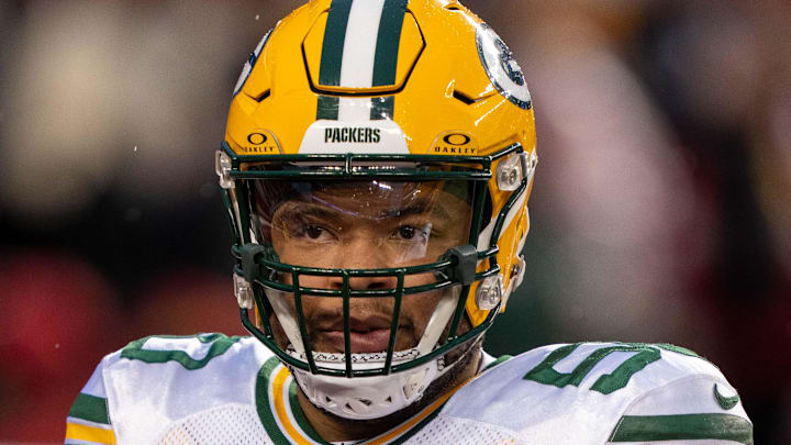 Packers right tackle Zach Tom Packers right tackle Zach Tom