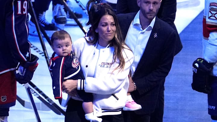 The Columbus Blue Jackets first-round selection was a special moment due to Meredith Gaudreau's unforgettable presence.
