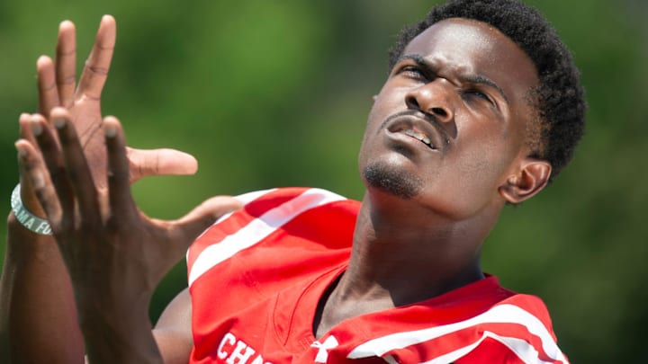 Choctaw County wide receiver Caleb Cunningham, photographed in Ridgeland, Miss., Aug. 10, 2024, is a member of the 2024 Clarion Ledger Dandy Dozen.