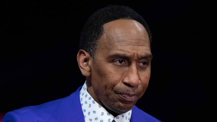 December 9, 2023; Las Vegas, Nevada, USA; ESPN broadcaster Stephen A. Smith before the in-season tournament championship between the Los Angeles Lakers and the Indiana Pacers at T-Mobile Arena. Mandatory Credit: Kyle Terada-Imagn Images December 9, 2023; Las Vegas, Nevada, USA; ESPN broadcaster Stephen A. Smith before the in-season tournament championship between the Los Angeles Lakers and the Indiana Pacers at T-Mobile Arena. Mandatory Credit: Kyle Terada-Imagn Images