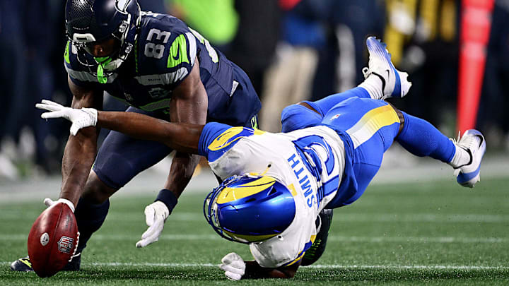 Xavier Smith's muffed punt in the third quarter of the NFC championship game led to a touchdown for the Seahawks. Xavier Smith's muffed punt in the third quarter of the NFC championship game led to a touchdown for the Seahawks.