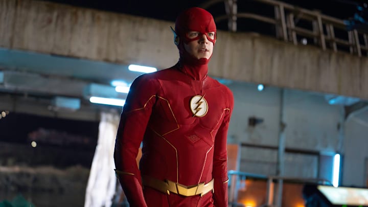 The Flash -- "The Curious Case of Bartholomew Allen" -- Image Number: FLA816b_0346r.jpg -- Pictured: Grant Gustin as The Flash -- Photo: Colin Bentley/The CW -- © 2022 The CW Network, LLC. All Rights Reserved.