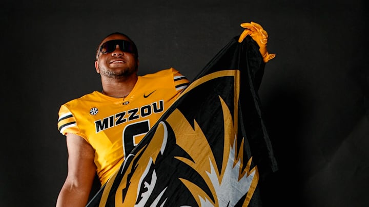 Missouri defensive tackle Jason Dowell on a Visit to the university in Columbia, Missouri. 