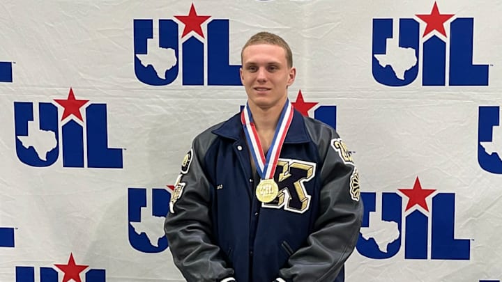 Keller senior Maximus Williamson, a Virginia signee and the No. 1 boys swimming recruit in the nation, broke multiple national records at the Texas UIL state swim meet Feb. 21.