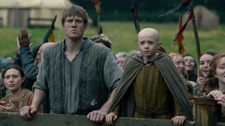 Peter Claffey (Dunk) and Dexter Sol Ansell (Egg) in A Knight of the Seven Kingdoms. Peter Claffey (Dunk) and Dexter Sol Ansell (Egg) in A Knight of the Seven Kingdoms.