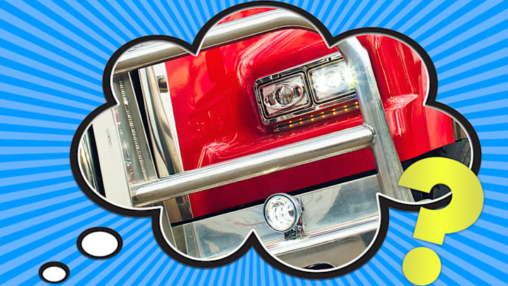 Truckers like to use headlights to 'talk' to other drivers.