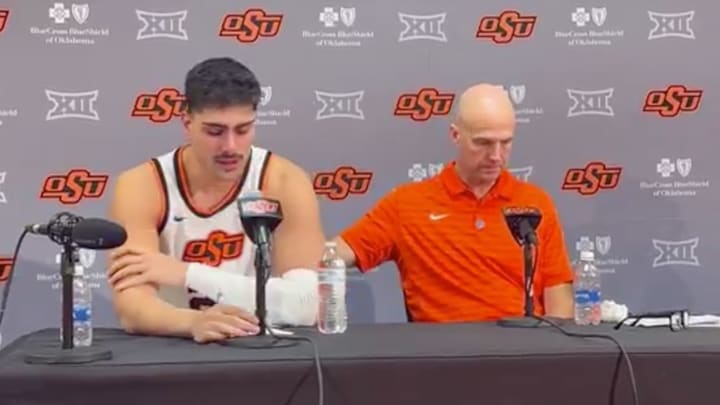 Parsa Fallah and coach Steve Lutz addressed the media after Fallah suffered a knee injury in the closing seconds of a game. Parsa Fallah and coach Steve Lutz addressed the media after Fallah suffered a knee injury in the closing seconds of a game.