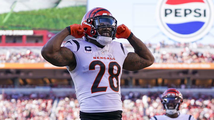 Cincinnati Bengals running back Joe Mixon (28).