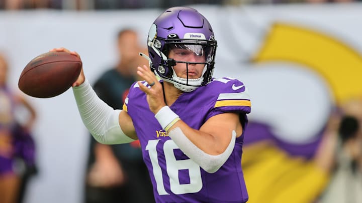 Minnesota Vikings quarterback Jaren Hall