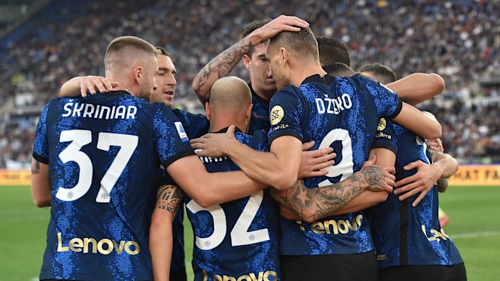 Uno scatto di gruppo dell'Inter 