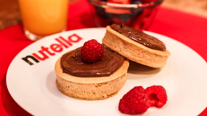 Nutella Cinnamon Cloud Pancakes – created by Chef Alex Guarnaschelli