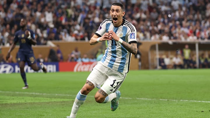 Ángel Di María anotó el segundo gol de Argentina en la final de Qatar 2022