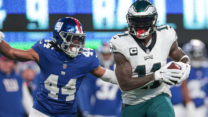 Cornerback Nick McCloud attempts to drag down Eagles wide receiver A.J. Brown. McCloud is the newest Bear. Cornerback Nick McCloud attempts to drag down Eagles wide receiver A.J. Brown. McCloud is the newest Bear.