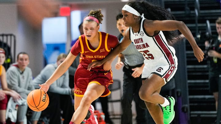 Iowa State had no answer for fourth-ranked South Carolina Thursday, falling 76-36. Iowa State had no answer for fourth-ranked South Carolina Thursday, falling 76-36.