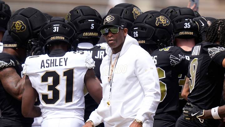 Apr 11, 2026; Boulder, CO, USA; Colorado Buffaloes head coach Deion Sanders before the start of the spring game at Folsom Field. Mandatory Credit: Ron Chenoy-Imagn Images Apr 11, 2026; Boulder, CO, USA; Colorado Buffaloes head coach Deion Sanders before the start of the spring game at Folsom Field. Mandatory Credit: Ron Chenoy-Imagn Images