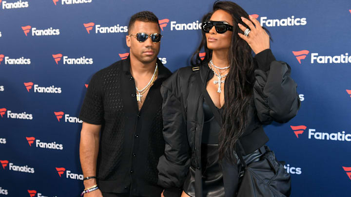 Russell Wilson and Ciara during the 2025 Super Bowl week.