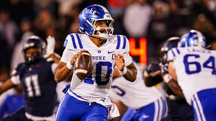 Duke is a home favorite against Virginia in Week 11 college football action.