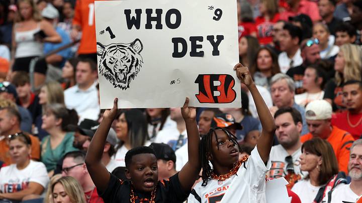 Sep 20, 2026; Houston, Texas, USA;  Fans of the Cincinnati Bengals during the second quarter against the Houston Texans at Reliant Stadium.  Mandatory Credit: Thomas Shea-Imagn Images