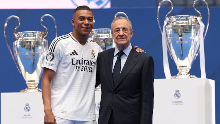 Kylian Mbappé, Florentino Pérez presentación.